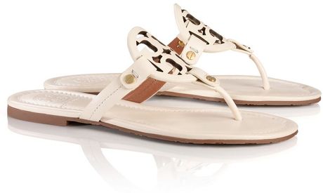 tory burch beige miller sandals