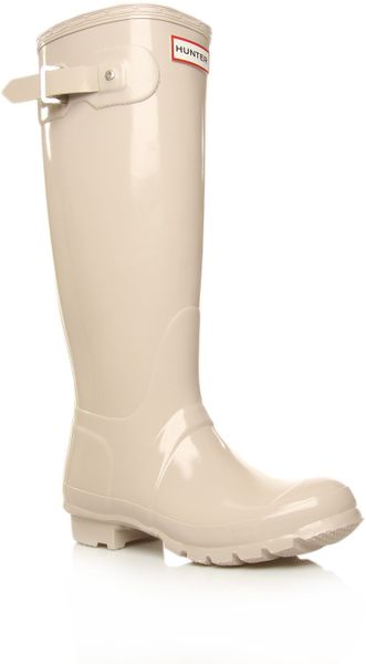 hunter beige wellies