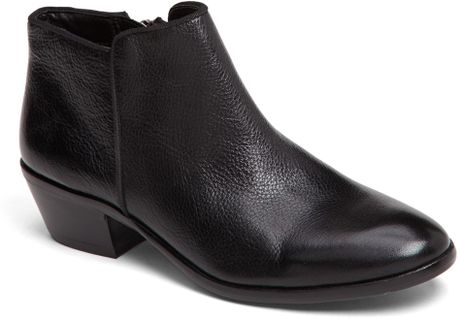 sam edelman black leather booties