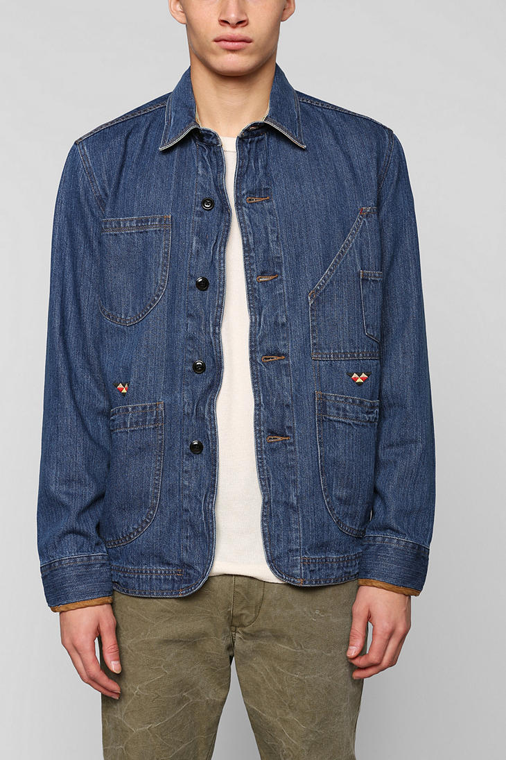 Urban Outfitters Koto Chore Denim Jacket in Blue for Men (INDIGO ...