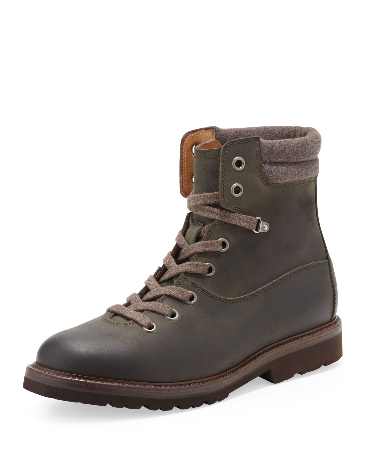 brunello cucinelli men's hiking boots