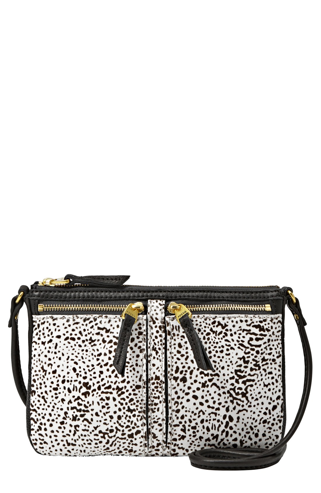 Fossil Erin Small Crossbody Bag in White (Black/whit) | Lyst