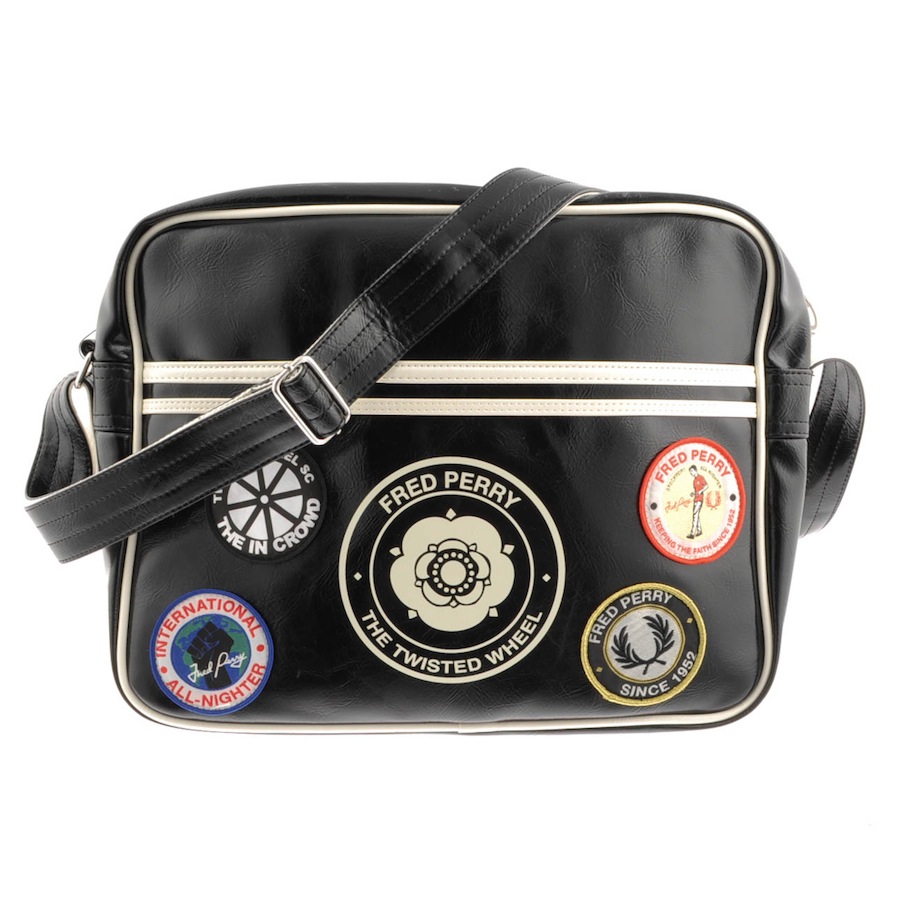 Fred Perry Twisted Wheel Shoulder Bag in Black for Men Lyst