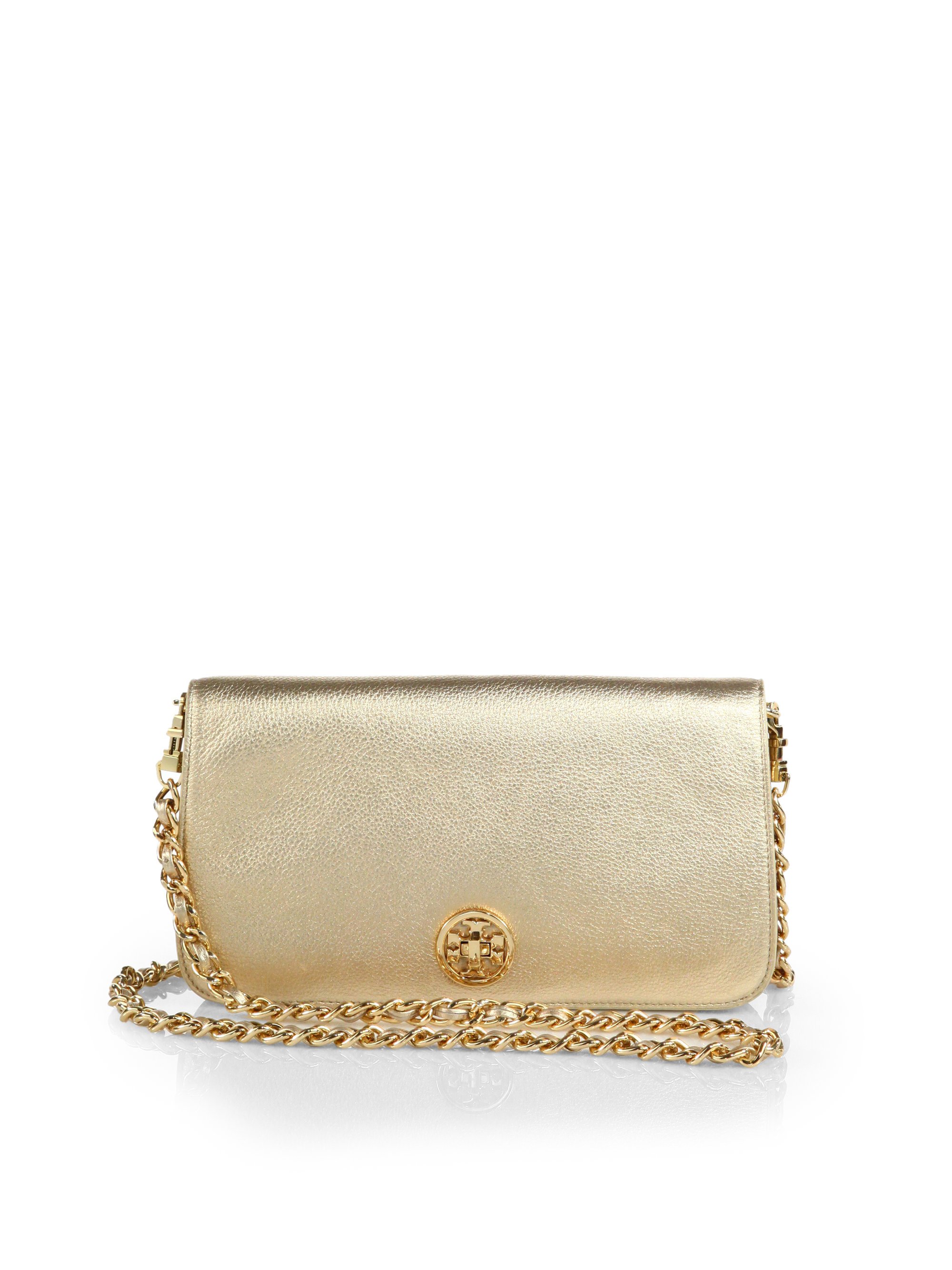 tory burch clutch tan