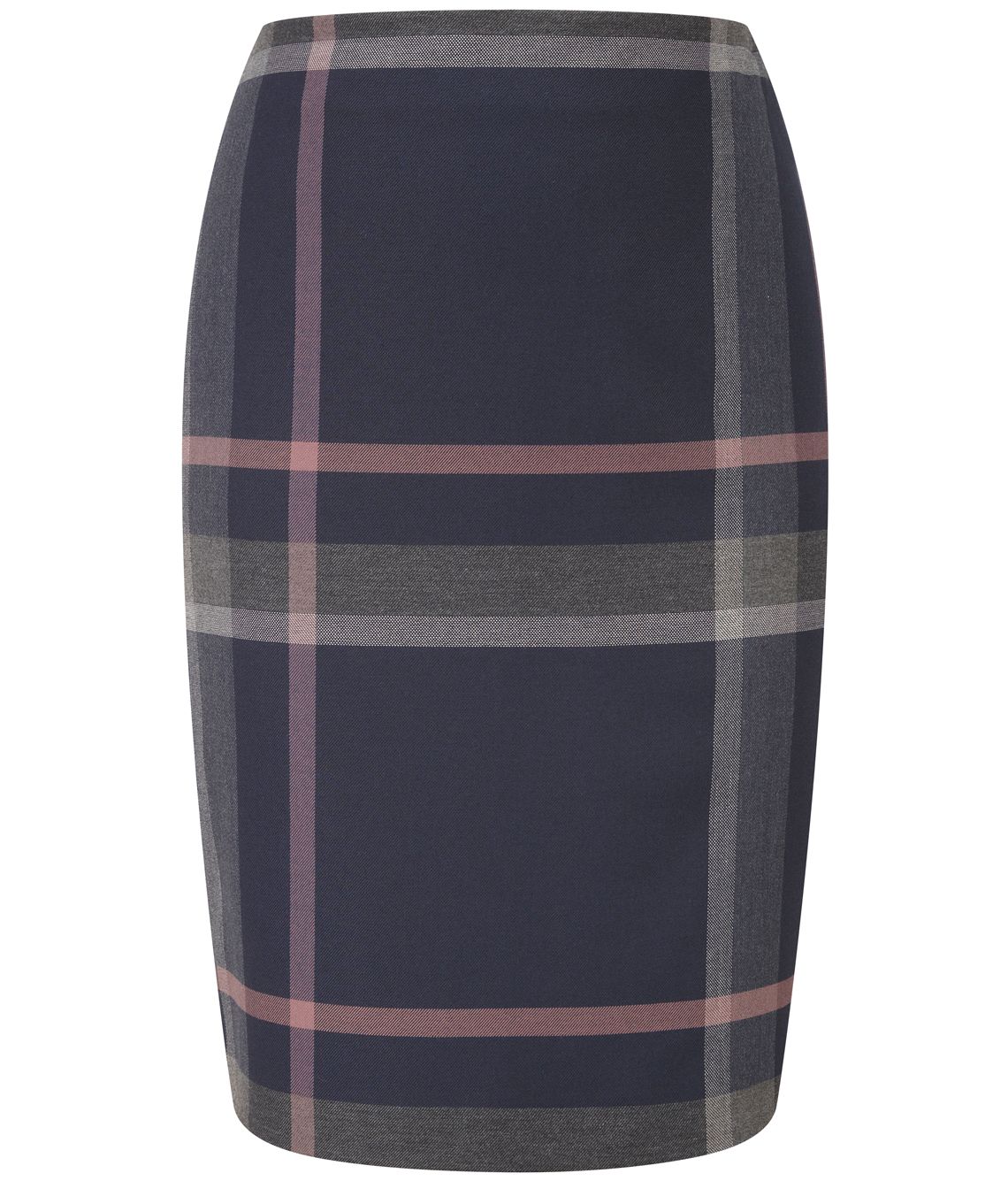 Navy check skirt The Navy Check Bed Skirt offers a simple, uncomplicated navy & tan plaid fabric. The warm, inviting tones blend well with many bedroom designs & decors! The warm, inviting tones blend well with many bedroom designs & decors!