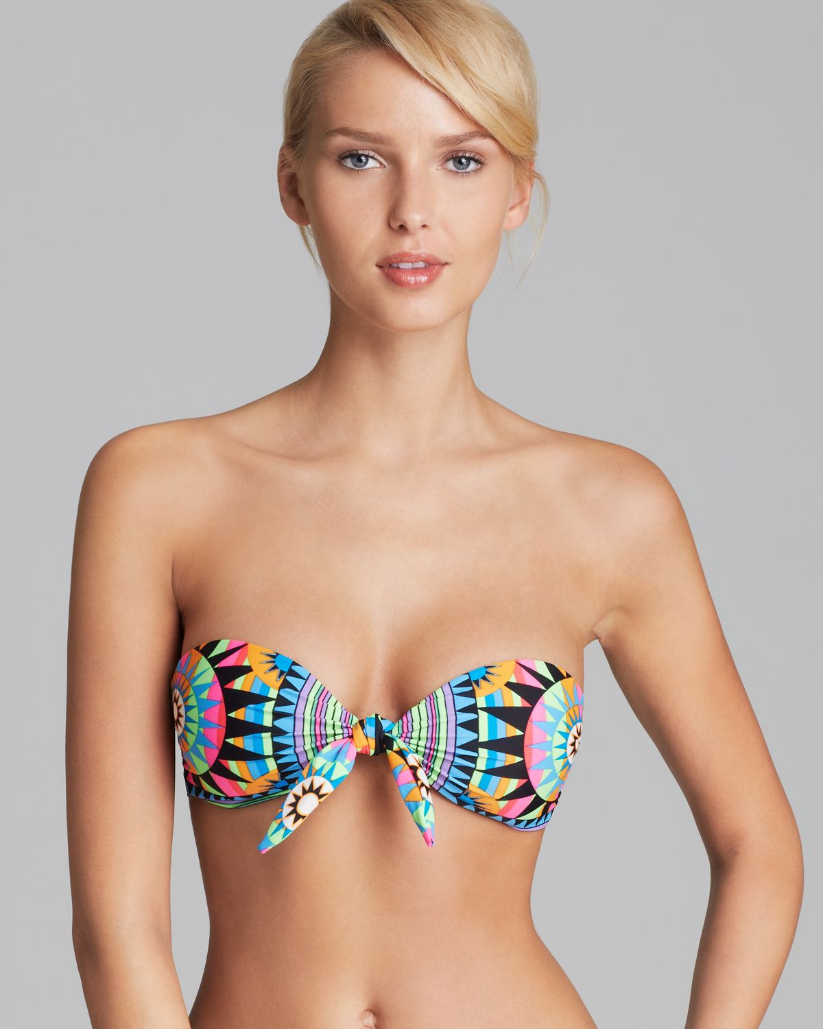 Lyst Mara Hoffman Twist Front Bandeau Bikini Top