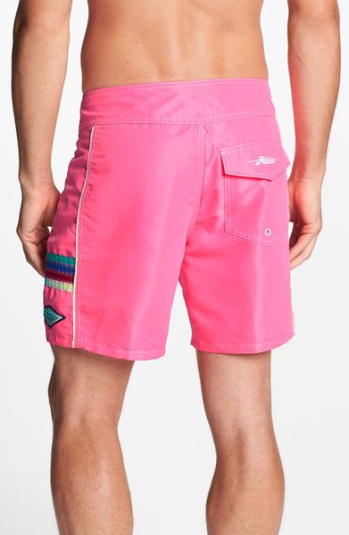 neon pink shorts men's