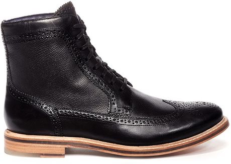 wingtip haan cole boots perforated cooper