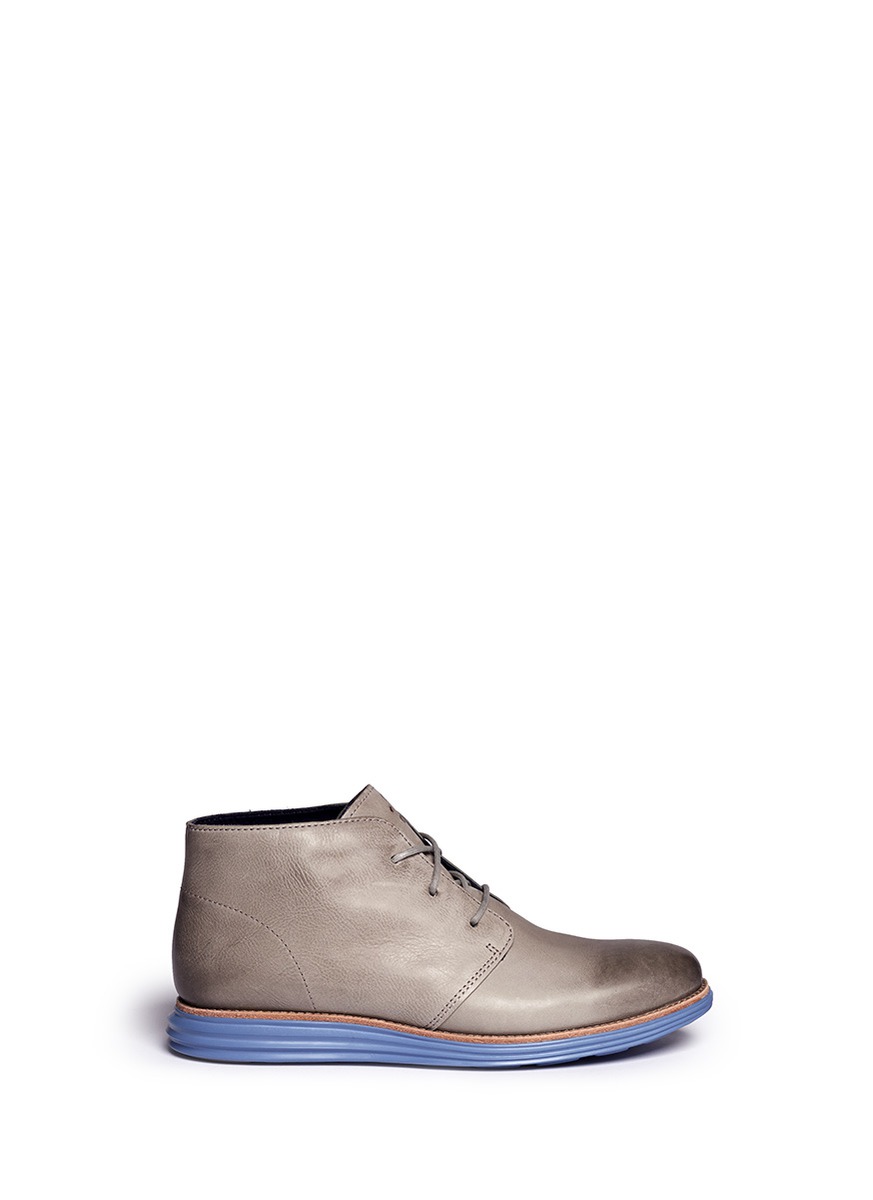 cole haan gray suede boots