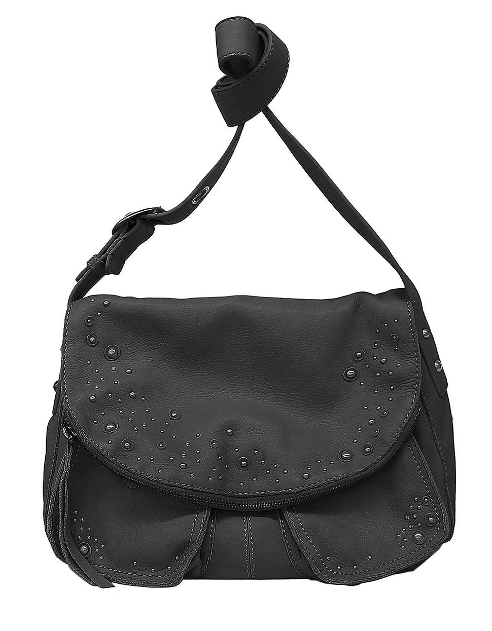 Lucky Brand Beckham Leather Hobo Bag in Black | Lyst