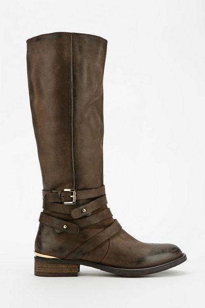 ... Outfitters Steve Madden Albany Anklewrap Riding Boot in Brown | Lyst