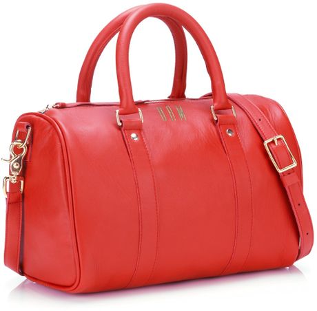 Clare Vivier Red Leather Petit Duffle Bag in Red | Lyst