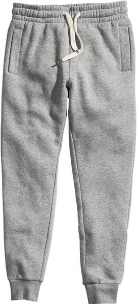 gray sweatpants h&m