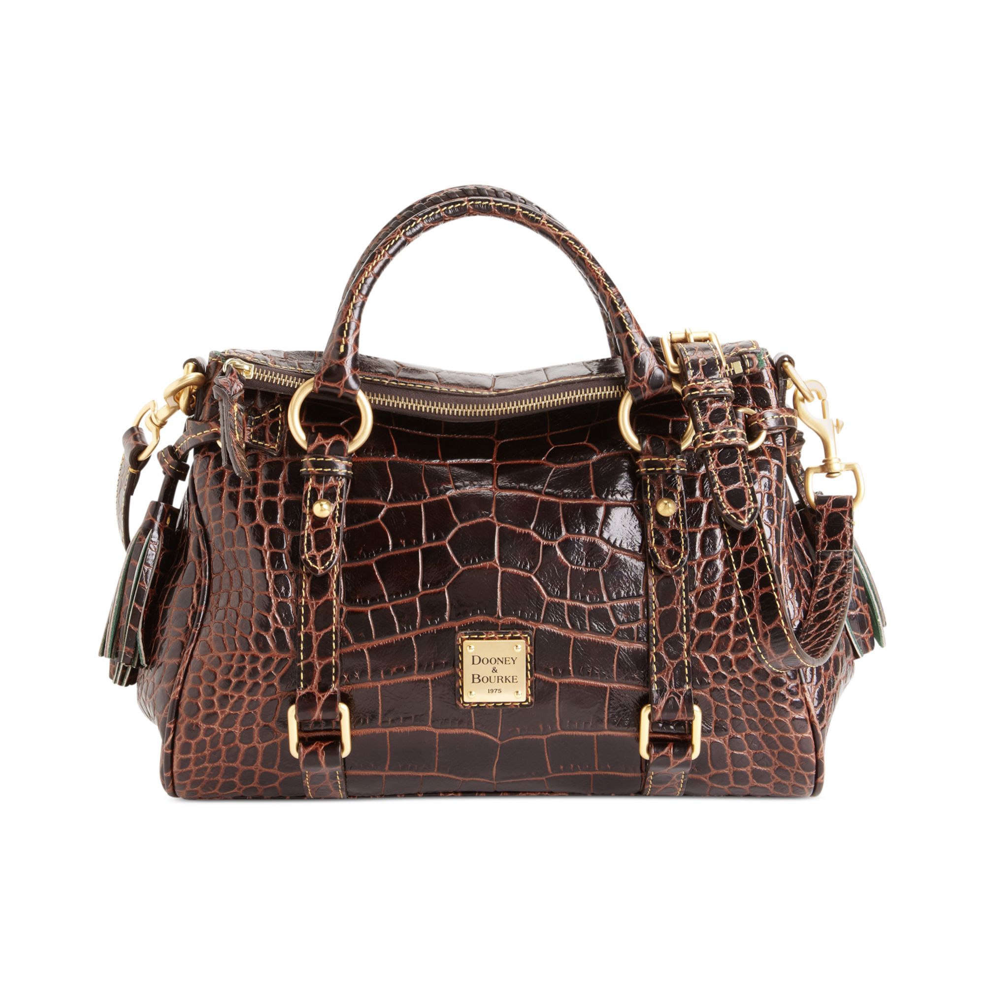 dooney and bourke brown satchel