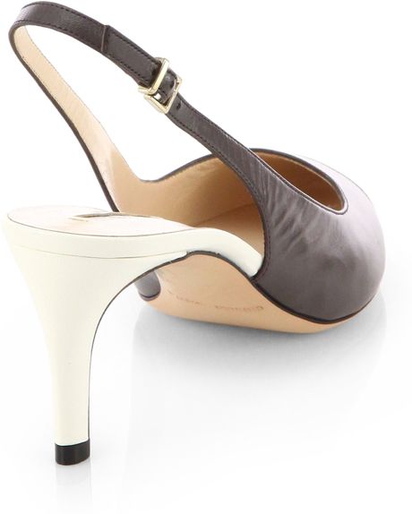 bicolor slingback