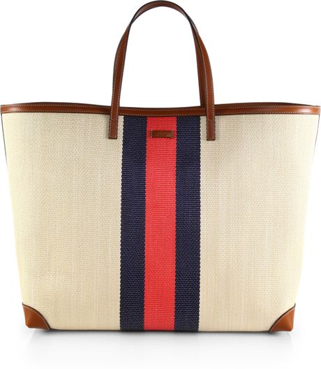 Gucci Straw Tote in Beige (LINEN)