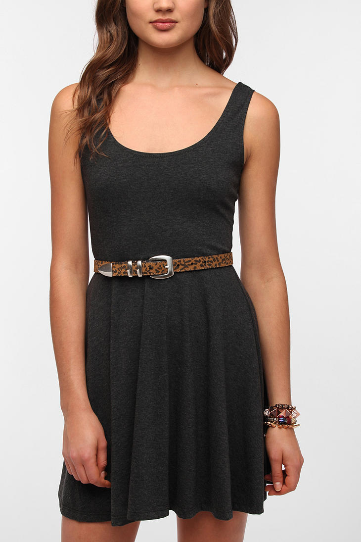 Urban Outfitters Sparkle Fade Knit Skater Dress in Gray (CHARCOAL)
