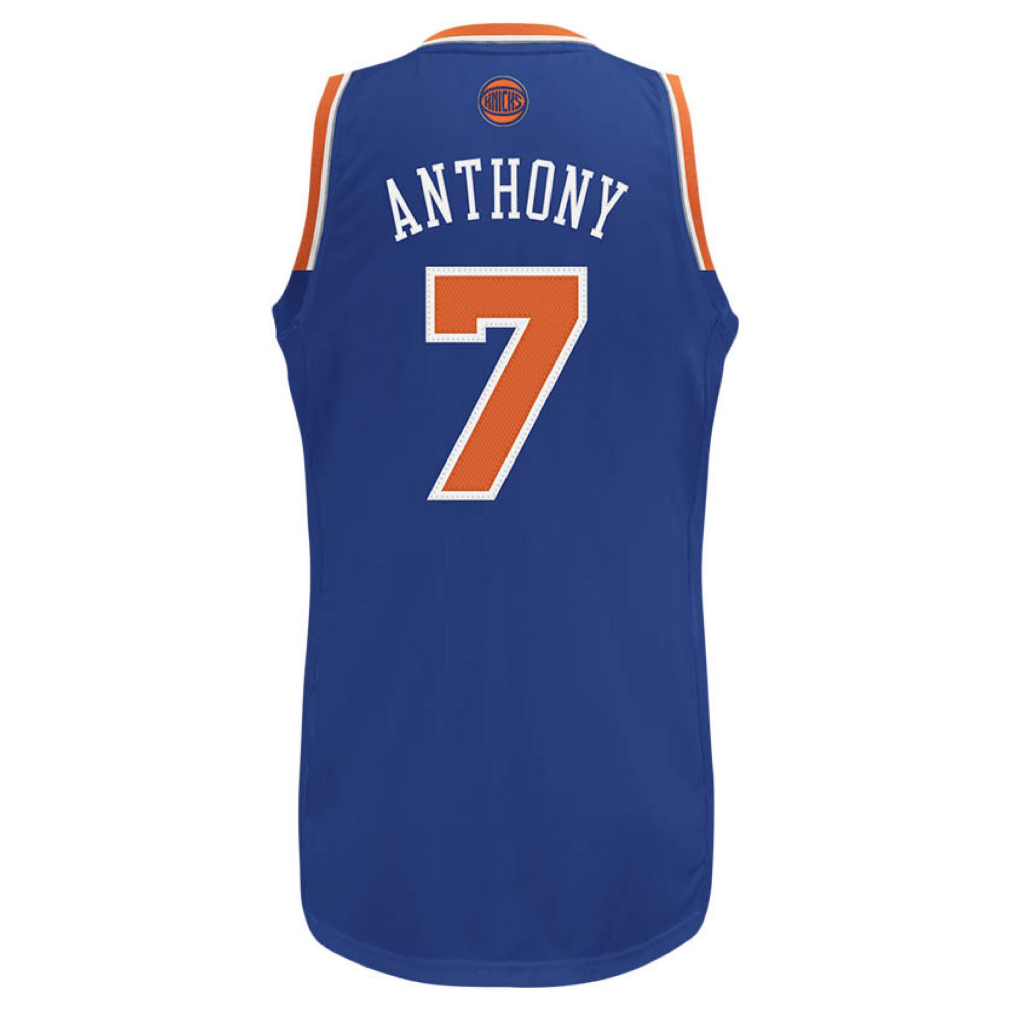 Adidas Mens Carmelo Anthony New York Knicks Swingman Jersey in Blue for