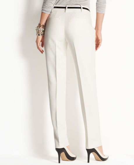 womens winter white dress pants