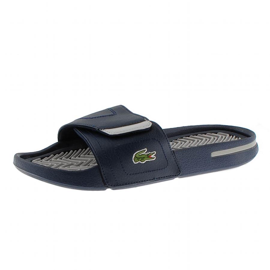 lacoste leather flip flops