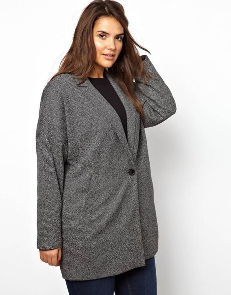 Topshop salt and pepper coat