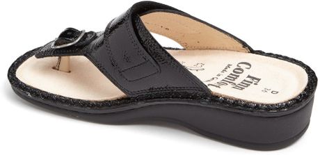 Finn Comfort Phuket Sandal in Black (Black Patent) | Lyst