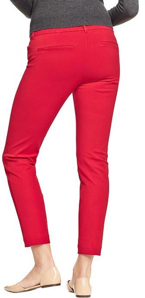 Old Navy The Diva Skinnyankle Pants in Red (Robbie Red)