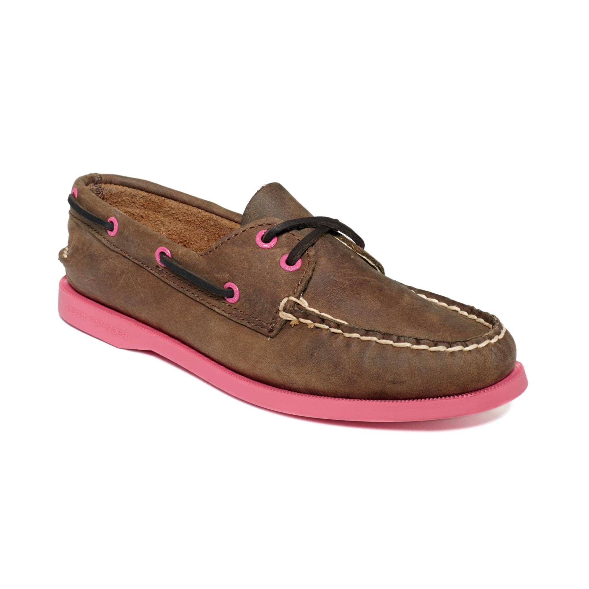 dark brown sperry's