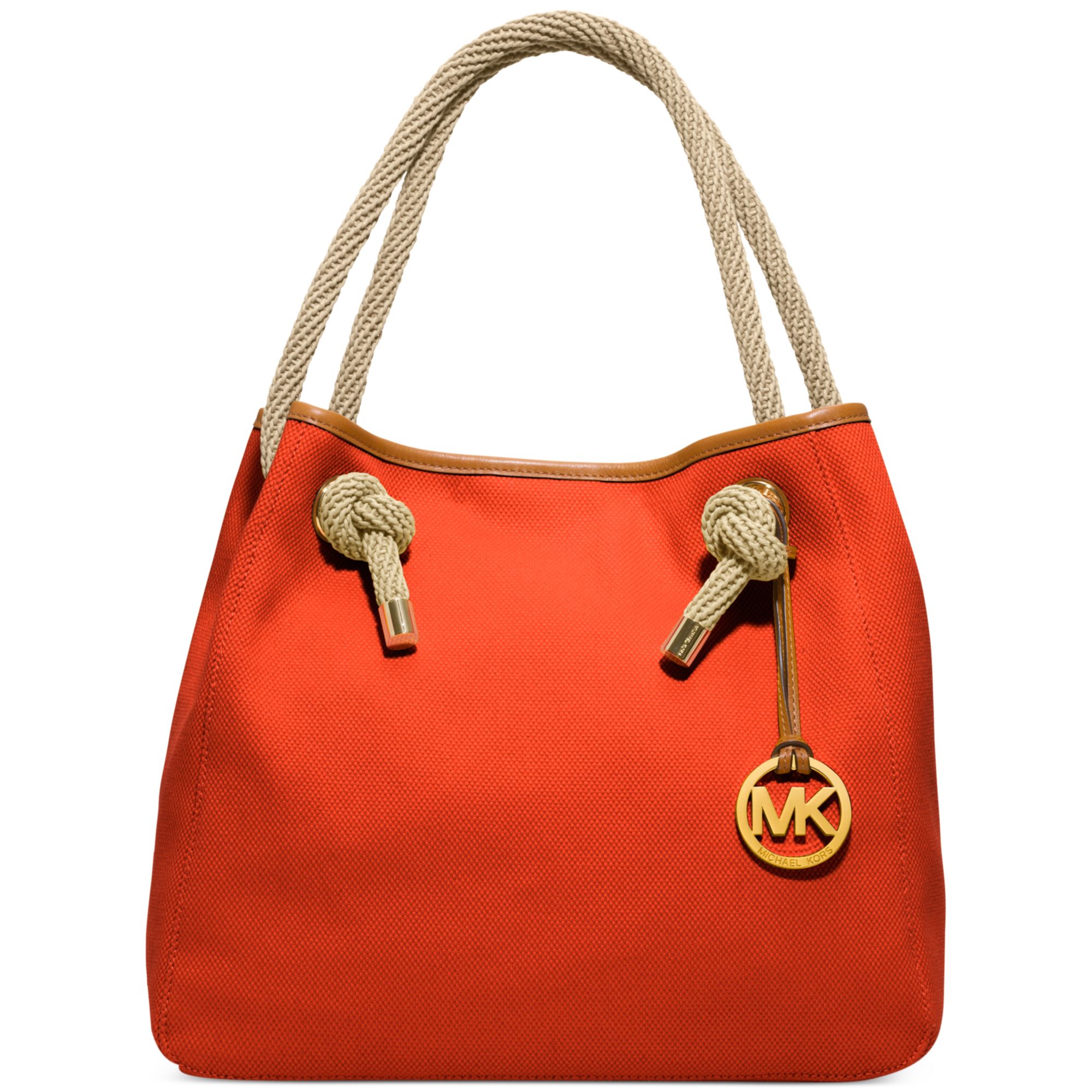 Michael Kors Marina Large Grab Bag in Orange (MANDARIN)