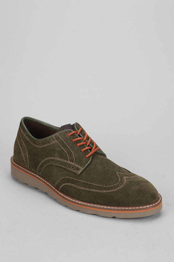 mens suede wingtip shoes