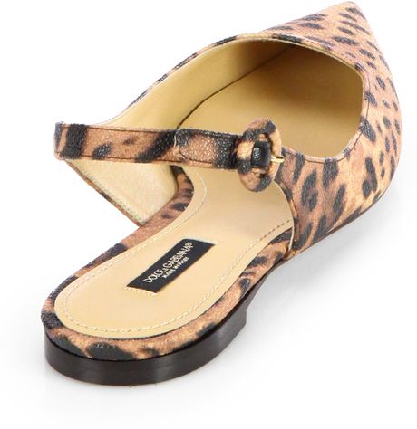 leopard print flat slingbacks