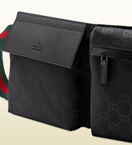 Gucci Original Gg Canvas Belt Bag in Black for Men | Lyst