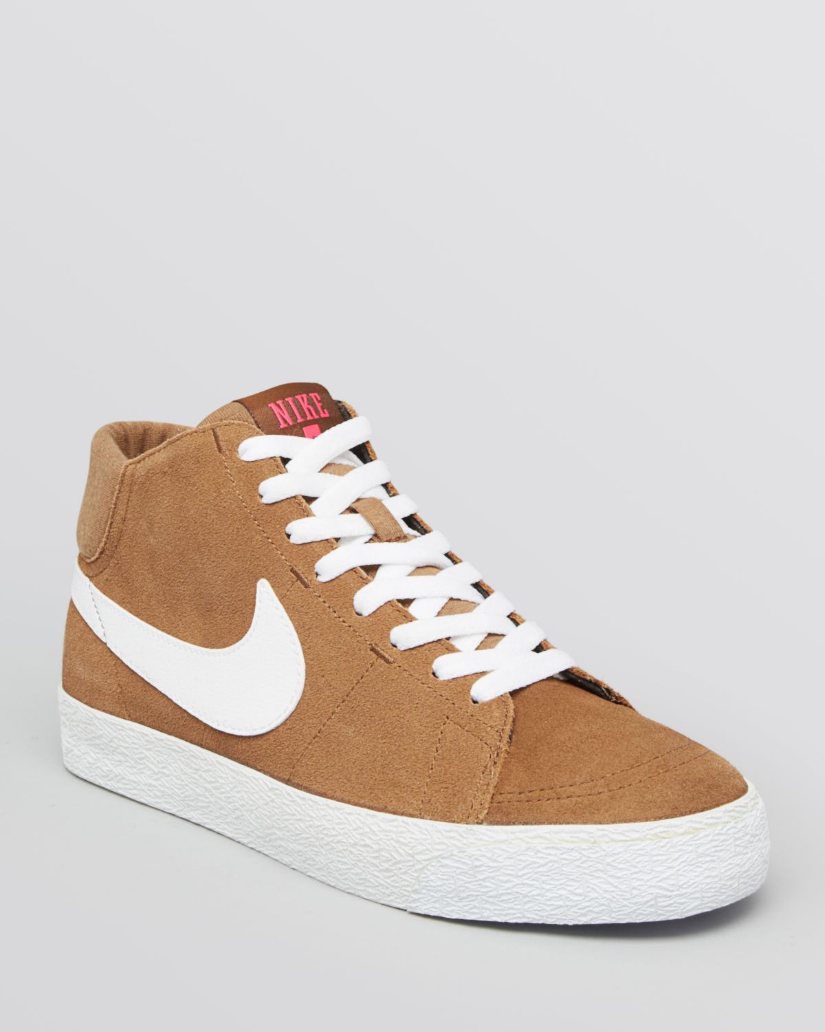 Nike Blazer Lunarlon Mid Sneakers in Brown for Men (Brown/White) | Lyst