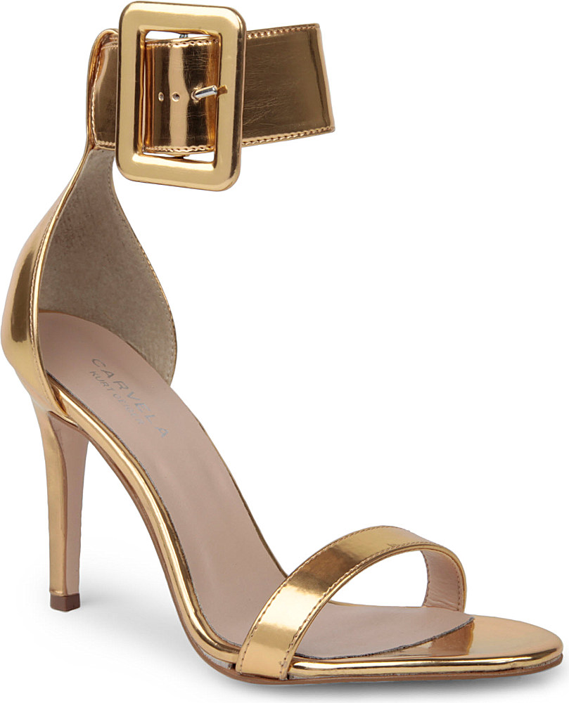 kurt geiger gold pumps