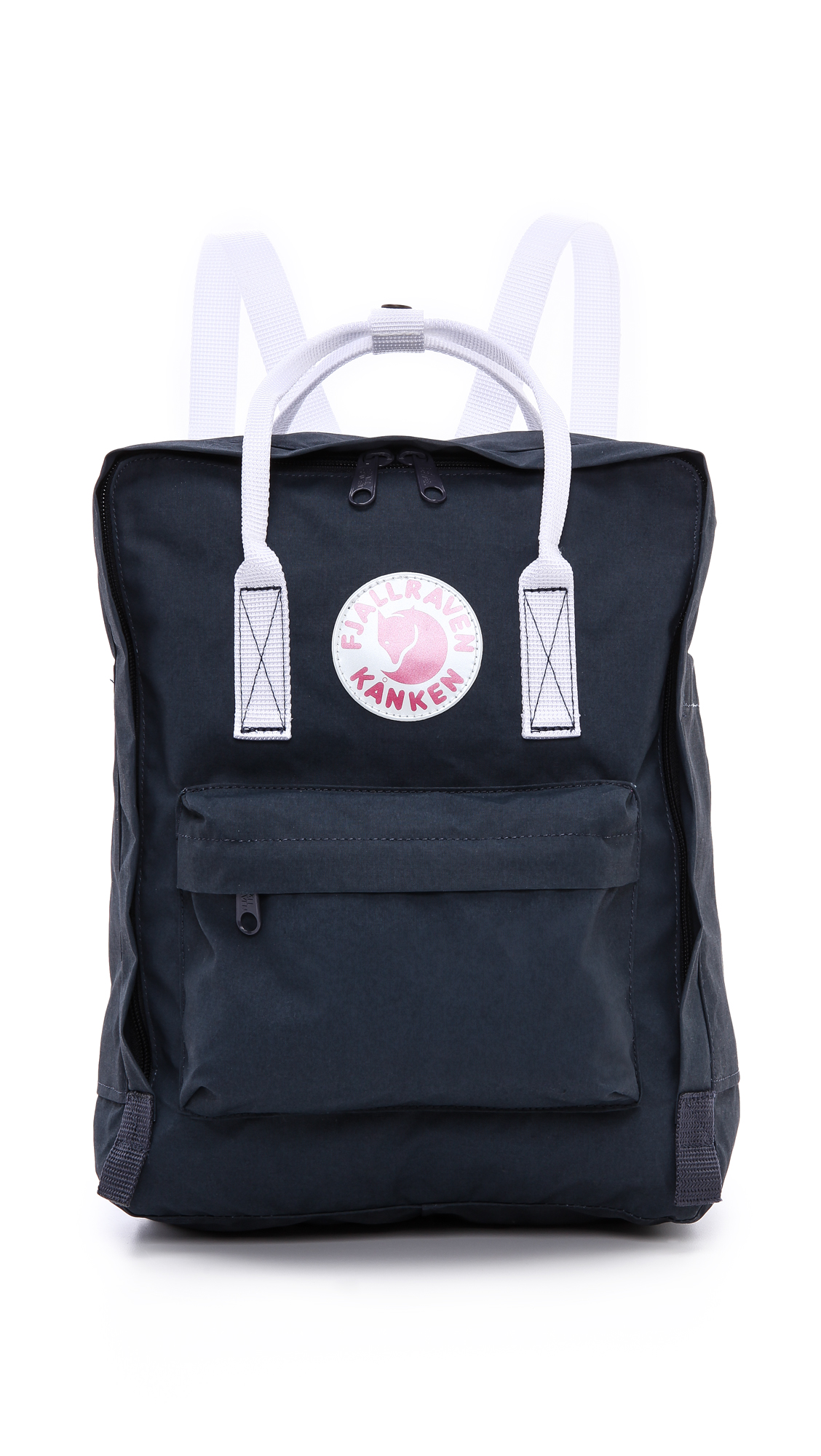 Fjallraven Kanken Backpack Black/Graphite in Blue (Navy/White) Lyst