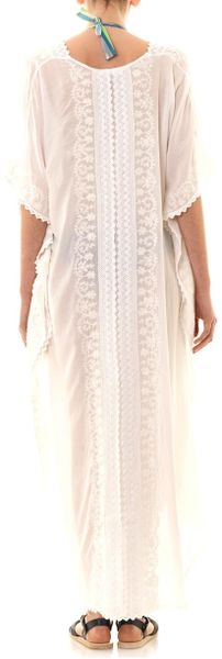 melissa odabash white kaftan