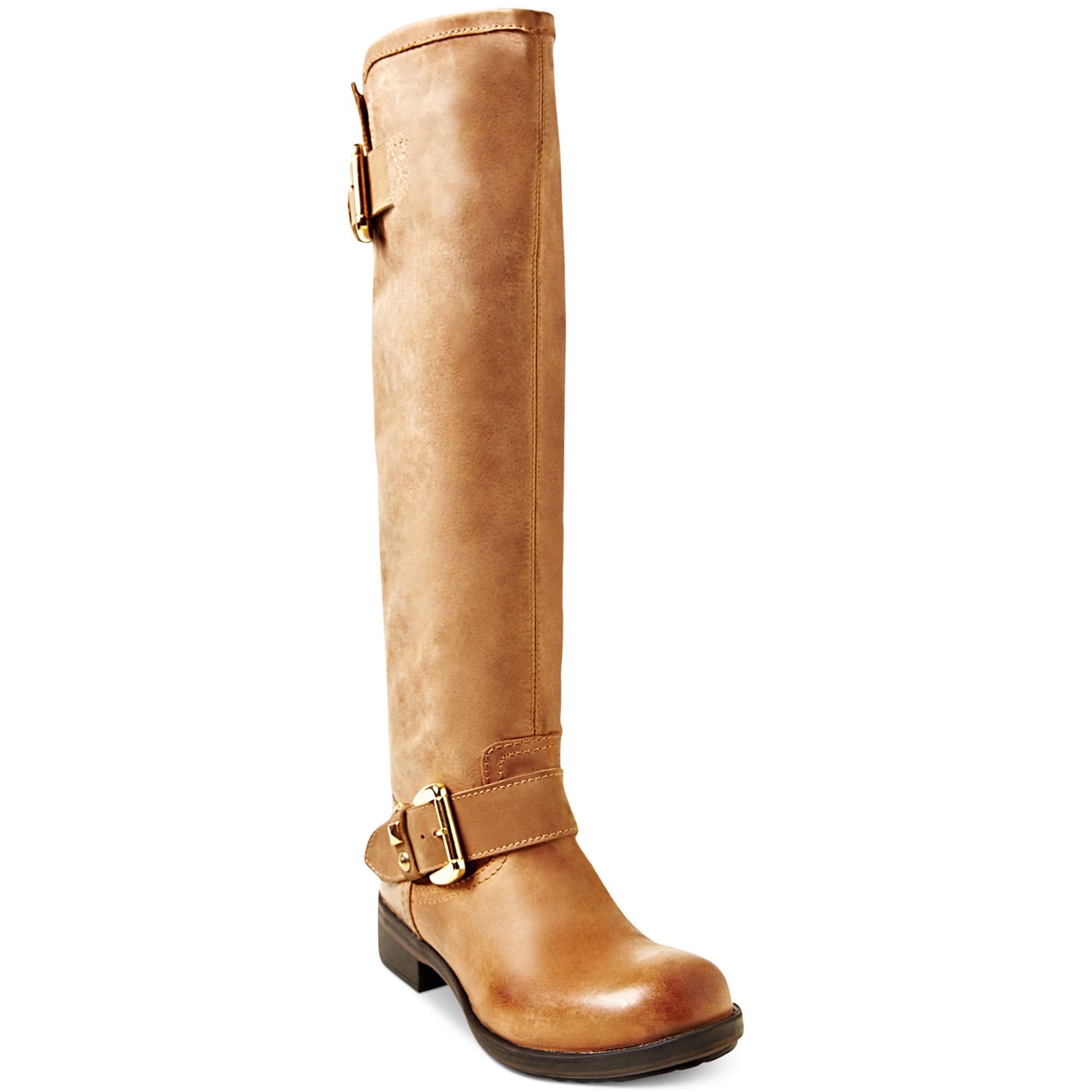 Steve Madden Womens Barton Tall Shaft Boots in Khaki (Tan) | Lyst