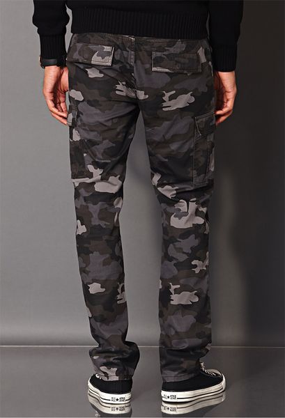 Forever 21 Combat Camo Pants in Black for Men (GREYBLACK) | Lyst