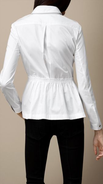 burberry zip shirt