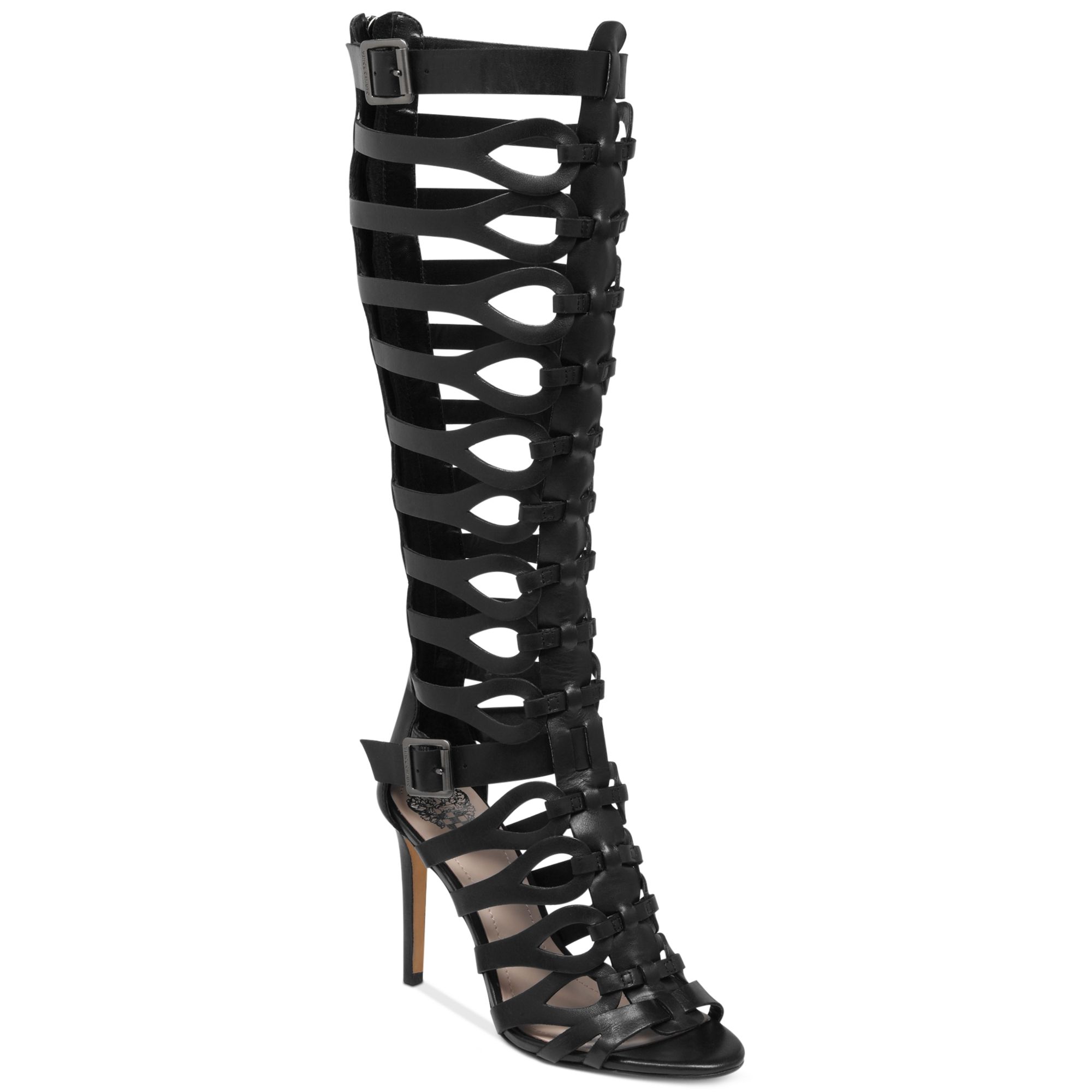 Vince Camuto Omera Tall Gladiator Heel Sandals in Black | Lyst