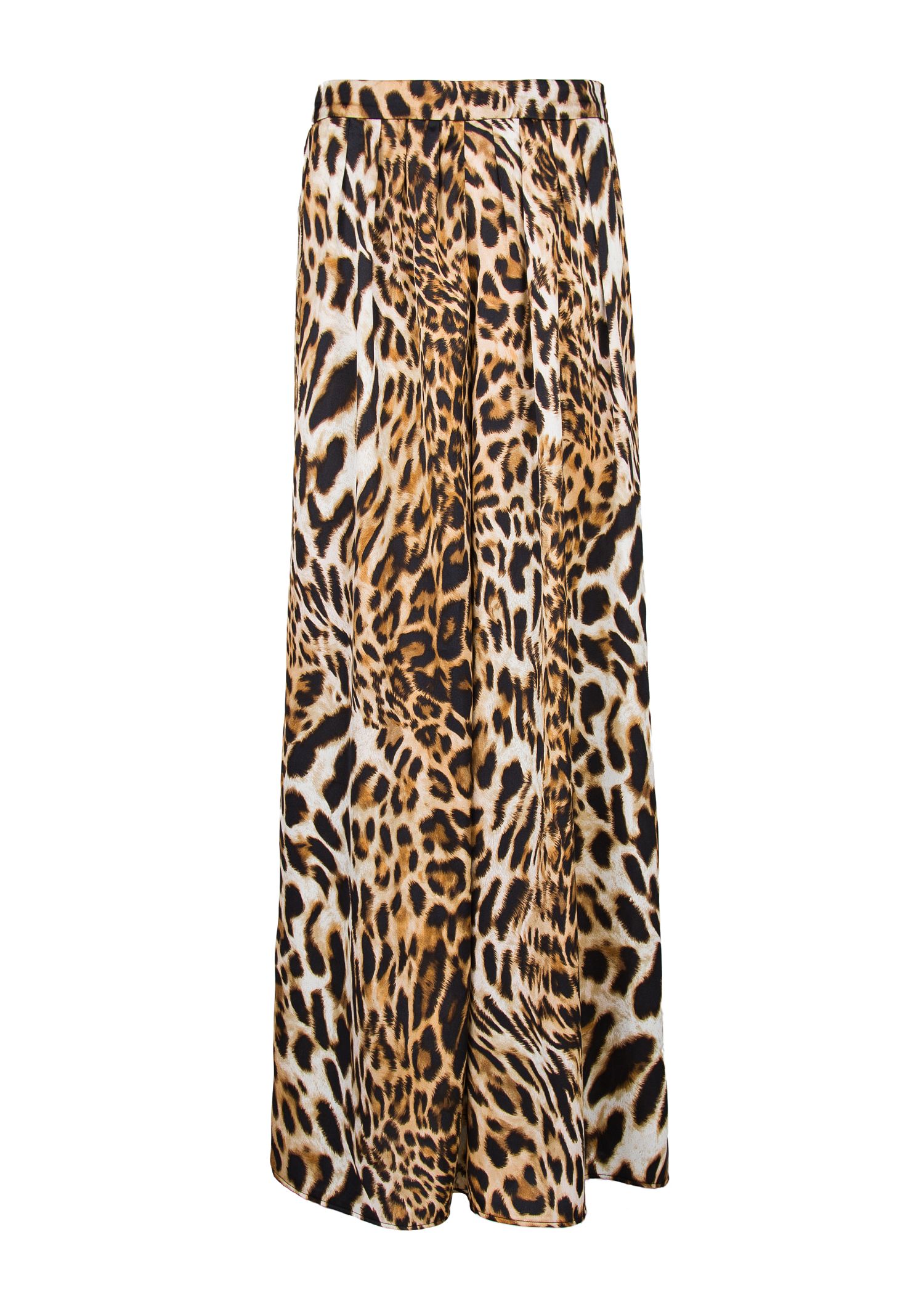 animal print palazzo trousers