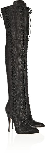 python print over the knee boots