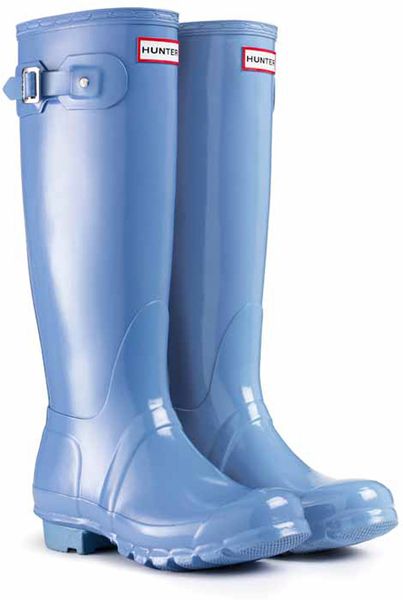 tall gloss rain boots