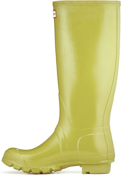 mens yellow hunter rain boots