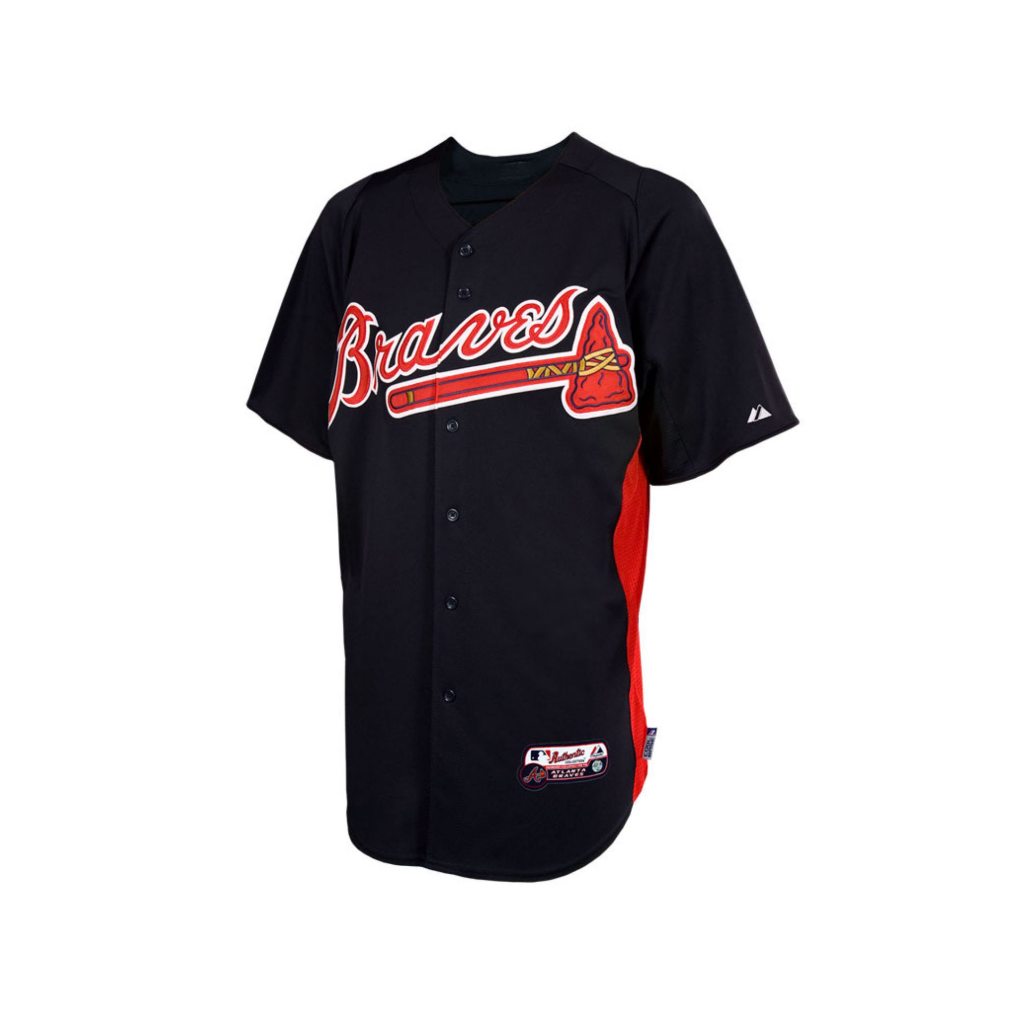 Majestic Mens Atlanta Braves Batting Practice Jersey in Blue for Men