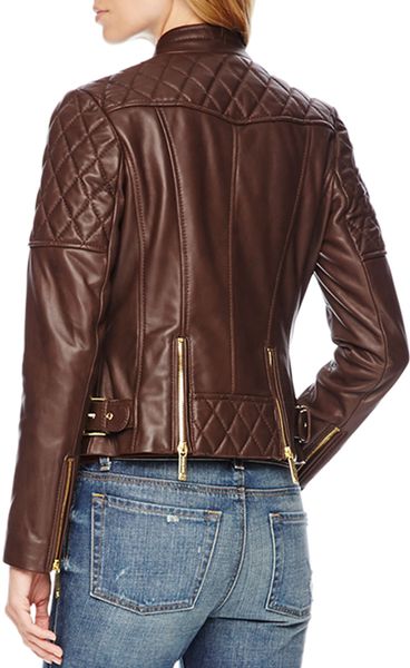 michael kors quilted leather jacket