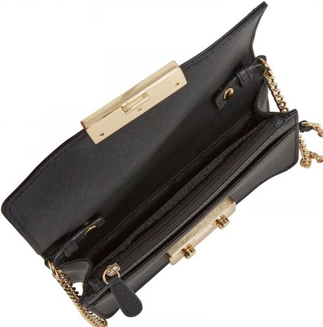 Michael Kors Sloan Saffiano Leather Crossbody Bag in Black | Lyst