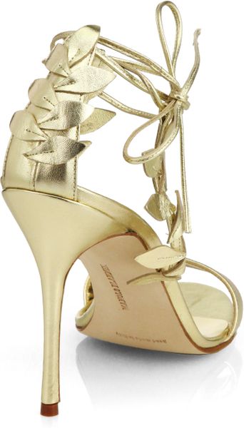 manolo blahnik gold flats