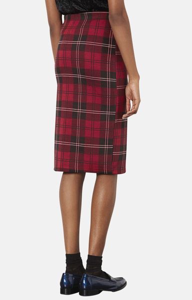 topshop plaid skirt