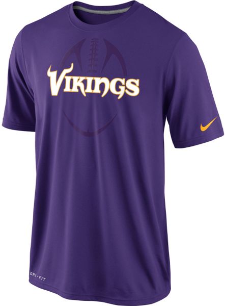 Nike Mens Short Sleeve Drifit Minnesota Vikings T-shirt in Purple for Men | Lyst
